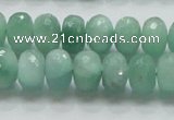 CBJ03 15.5 inches 8*12mm faceted rondelle jade beads wholesale