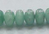 CBJ04 15.5 inches 10*16mm faceted rondelle jade beads wholesale