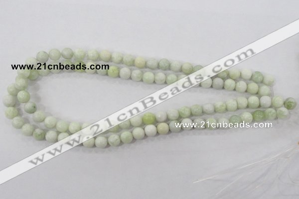 CBJ203 15.5 inches 8mm round butter jade beads wholesale