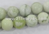 CBJ206 15.5 inches 14mm round butter jade beads wholesale