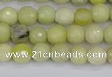 CBJ211 15.5 inches 6mm faceted round Australia butter jade beads