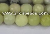 CBJ212 15.5 inches 8mm faceted round Australia butter jade beads