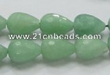 CBJ22 15.5 inches 12*16mm faceted teardrop jade beads wholesale