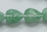 CBJ24 15.5 inches 16*20mm faceted teardrop jade beads wholesale