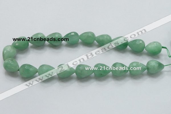 CBJ24 15.5 inches 16*20mm faceted teardrop jade beads wholesale