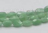 CBJ27 15.5 inches 6*10mm faceted oval jade beads wholesale