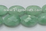 CBJ30 15.5 inches 13*18mm faceted oval jade beads wholesale