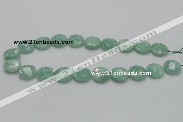 CBJ38 15.5 inches 20mm faceted flat round jade beads wholesale