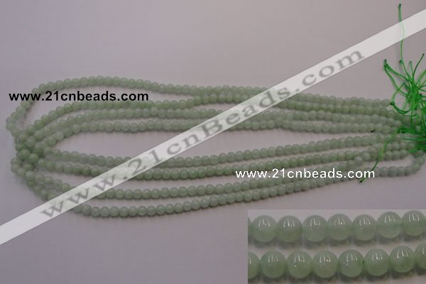 CBJ400 15.5 inches 4mm round natural jade beads wholesale