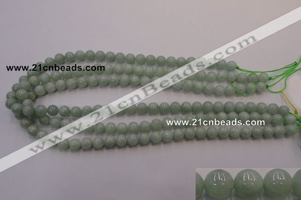 CBJ402 15.5 inches 8mm round natural jade beads wholesale