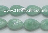 CBJ41 15.5 inches 13*18mm faceted teardrop jade beads wholesale