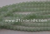 CBJ410 15.5 inches 4mm round natural jade beads wholesale