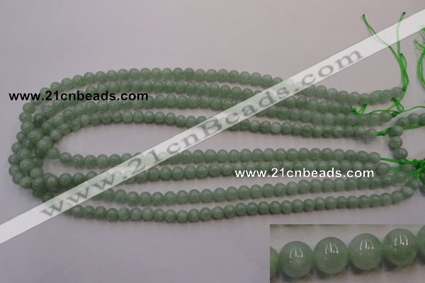 CBJ411 15.5 inches 6mm round natural jade beads wholesale
