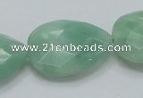 CBJ42 15.5 inches 22*30mm faceted teardrop jade beads