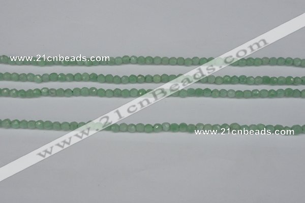 CBJ45 15.5 inches 3mm faceted round jade beads wholesale