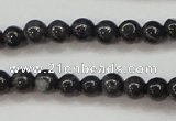 CBJ501 15.5 inches 4mm round black jade beads wholesale