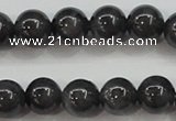 CBJ503 15.5 inches 8mm round black jade beads wholesale