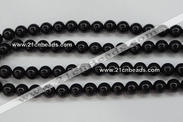 CBJ555 15.5 inches 12mm round Russian black jade beads wholesale
