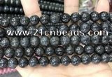 CBJ560 15.5 inches 10mm round black jade beads wholesale