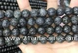 CBJ561 15.5 inches 12mm round black jade beads wholesale
