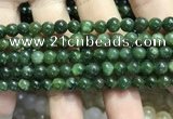 CBJ631 15.5 inches 6mm round Russian green jade beads wholesale