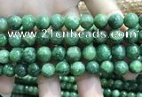 CBJ638 15.5 inches 10mm round Russian green jade beads wholesale