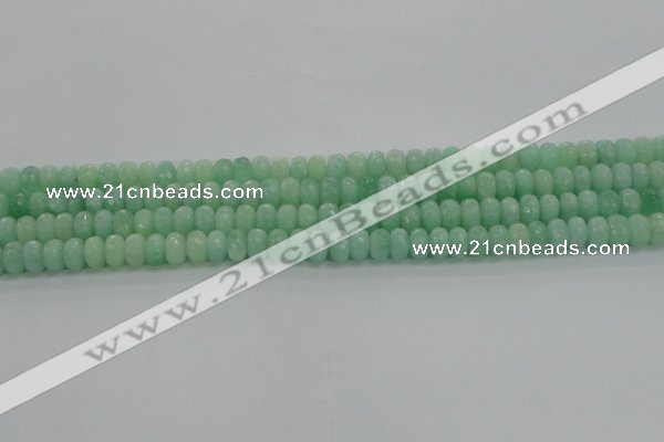 CBJ65 15.5 inches 5*8mm faceted rondelle jade gemstone beads