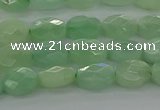 CBJ67 15.5 inches 6*8mm faceted oval jade gemstone beads