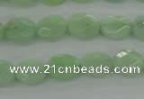 CBJ68 15.5 inches 7*9mm faceted oval jade gemstone beads