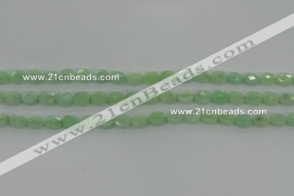 CBJ68 15.5 inches 7*9mm faceted oval jade gemstone beads