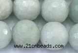 CBJ683 15 inches 10mm faceted round jade gemstone beads