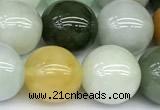 CBJ692 15 inches 10mm round jade gemstone beads