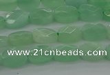 CBJ70 15.5 inches 7*9mm faceted rectangle jade gemstone beads