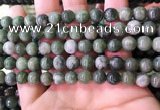 CBJ707 15.5 inches 8mm round green jade beads wholesale