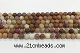 CBJ741 15.5 inches 8mm round petrified wood jade gemstone beads wholesale