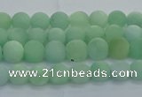 CBJ80 15.5 inches 4mm round matte jade gemstone beads wholesale