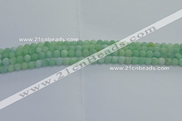 CBJ80 15.5 inches 4mm round matte jade gemstone beads wholesale