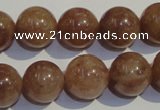 CBQ06 15.5 inches 14mm round strawberry quartz beads wholesale