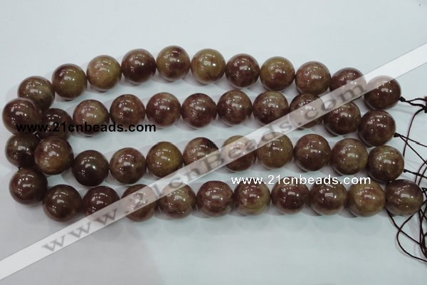 CBQ207 15.5 inches 18mm round strawberry quartz beads wholesale