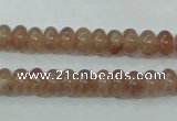 CBQ220 15.5 inches 5*8mm rondelle strawberry quartz beads