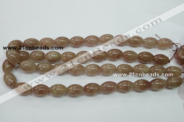 CBQ227 15.5 inches 13*18mm rice strawberry quartz beads