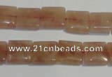 CBQ29 15.5 inches 12*12mm square strawberry quartz beads wholesale