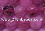 CBQ403 15 inches 10mm round natural strawberry quartz beads