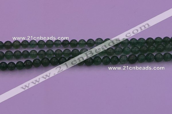 CBQ421 15.5 inches 6mm round green strawberry quartz beads