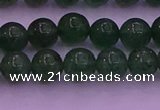 CBQ422 15.5 inches 7mm round green strawberry quartz beads