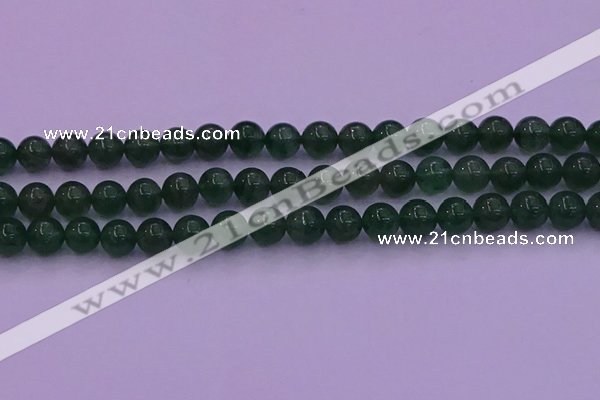 CBQ424 15.5 inches 9mm round green strawberry quartz beads