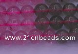 CBQ428 15.5 inches 7mm round mixed strawberry quartz beads