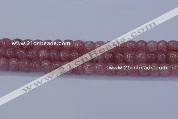 CBQ440 15.5 inches 8*11mm drum lavender strawberry quartz beads