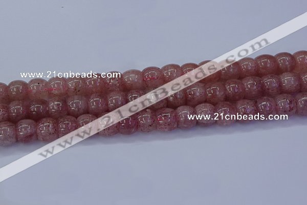 CBQ442 15.5 inches 12*16mm rondelle strawberry quartz beads