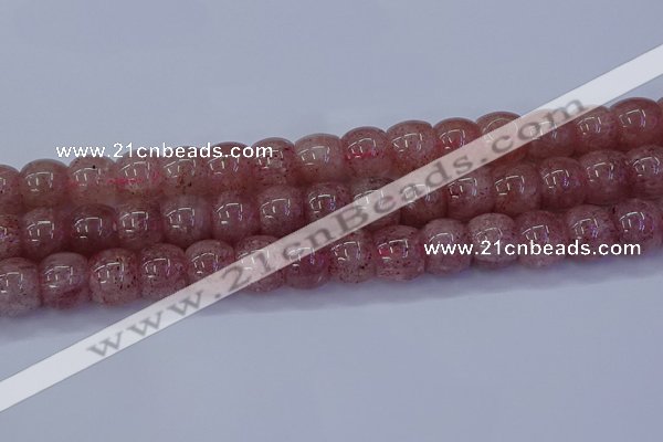 CBQ444 15.5 inches 15*20mm rondelle strawberry quartz beads